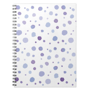 Caderno Espiral bolinhas pintadas à mão