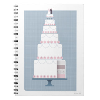 Caderno Espiral Bolo de casamento