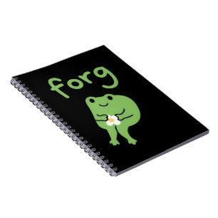 Caderno Espiral Bolo de Sapo Kawaii Fofo Meme Estética Fofa Perdoe