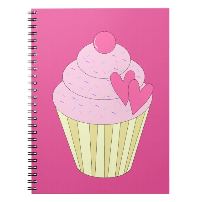 Caderno Espiral Bolo Decorado illusima (Frente)