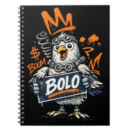 Caderno Espiral Bolo Graffiti Bird Spiral Notebook