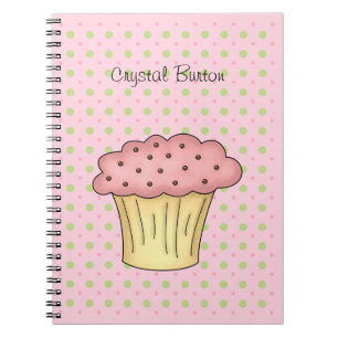 Caderno Espiral Bolo saboroso do copo