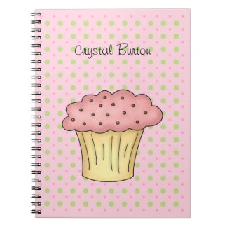 Caderno Espiral Bolo saboroso do copo