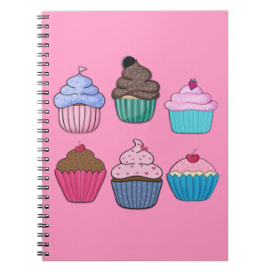 Caderno Espiral Bolos Bonitos