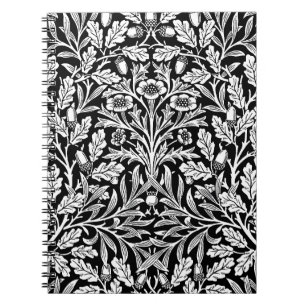 Caderno Espiral Bolotas de Espelho e Oak deixa preto e branco