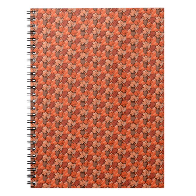 Caderno Espiral Bolotas e folhas II (Frente)