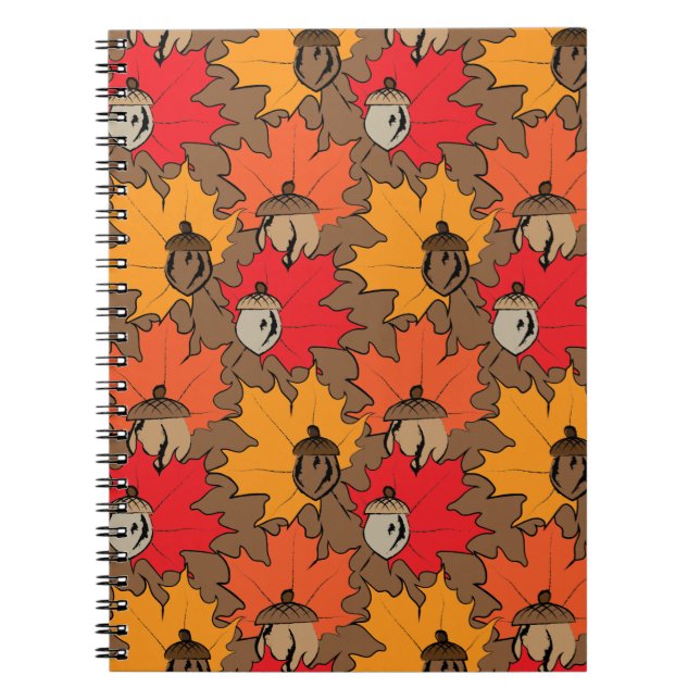 Caderno Espiral Bolotas e folhas V (Frente)