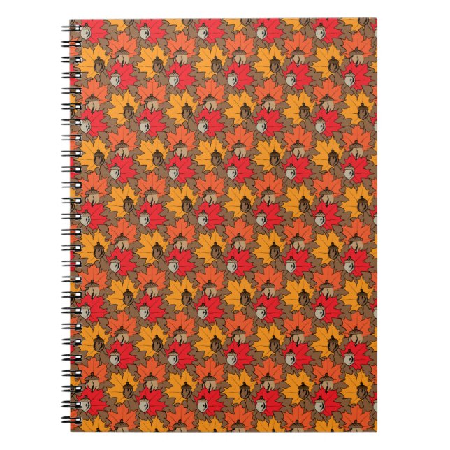 Caderno Espiral Bolotas e folhas V (Frente)