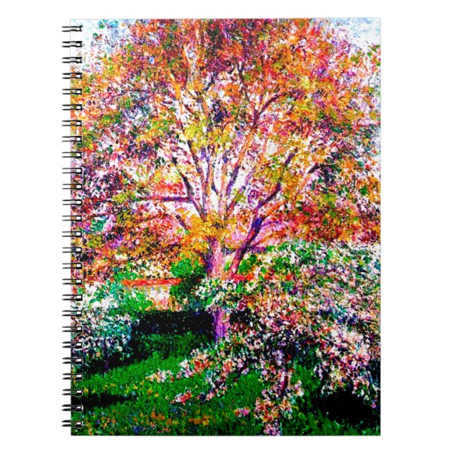 Caderno Espiral Bolsa E Maçã Em Bloom Camille Pissarro (Frente)