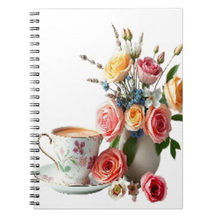 Caderno Espiral Bom dia chá