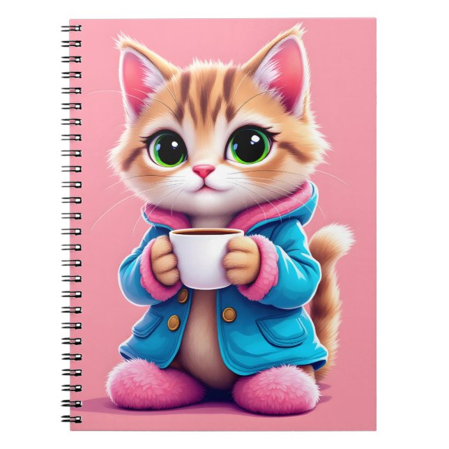 Caderno Espiral Bom dia Kitten (Frente)