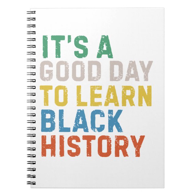 Caderno Espiral Bom Dia para Aprender História Negra (Frente)