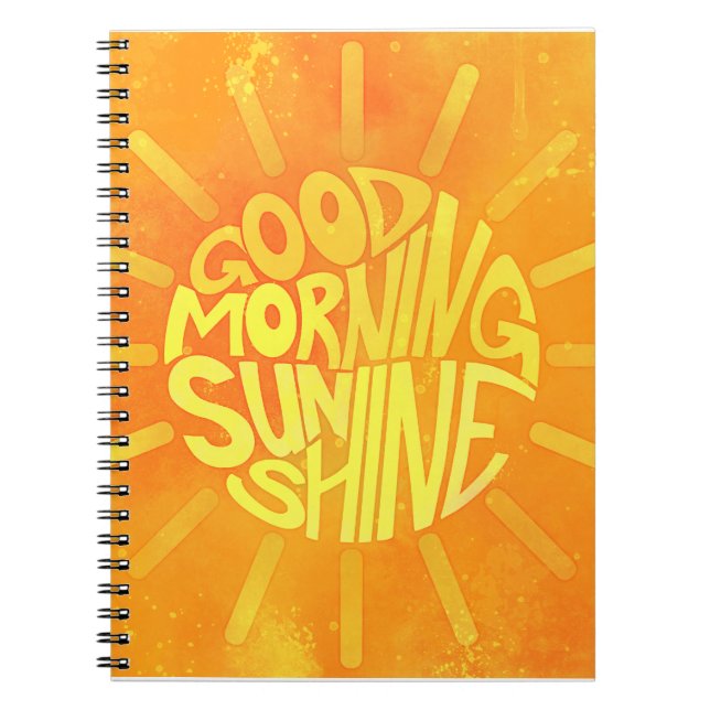 Caderno Espiral Bom Dia, Sunshine! (Frente)