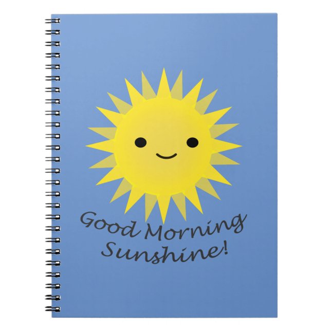 Caderno Espiral Bom dia Sunshine Kawai Sun (Frente)