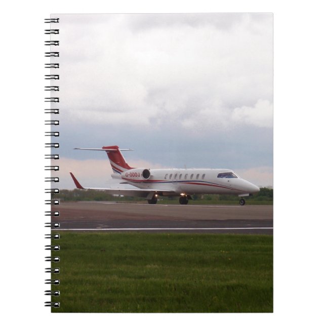 Caderno Espiral Bombardier Lear Jet 45XR (Frente)