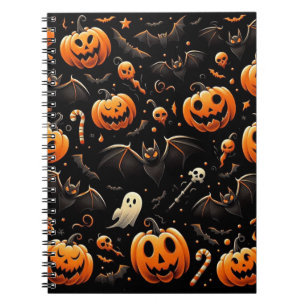 Caderno Espiral Bombas e morcegos