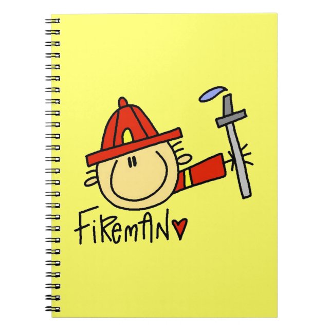 Caderno Espiral  Bombeiro (Frente)