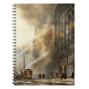 Caderno Espiral Bombeiro - Brooklyn NY - Surpresa 1909