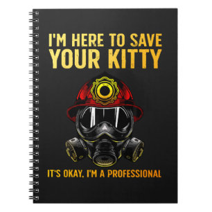 Caderno Espiral Bombeiro Engraçado Para Bombeiro