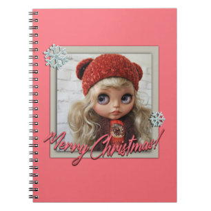 Caderno Espiral Boneca, para natal, natal, ano novo
