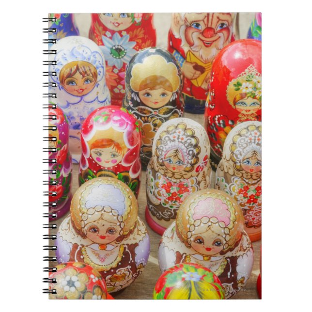 Caderno Espiral Bonecas aninhadas russas (Frente)