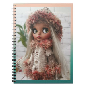 Caderno Espiral Bonita boneca Blythe big eye na moda divertido