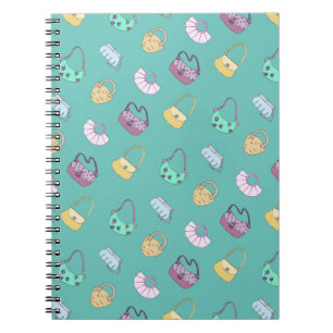 Caderno Espiral Bonita Mão Desenhada Portas Portas Padrões
