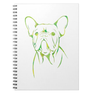 Caderno Espiral Bonito e Colorido Bulldog Francês Presente