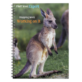 Caderno Espiral Bonito e fofo joey Kangaroo