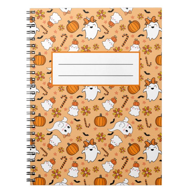 Caderno Espiral Bonito Halloween (Frente)