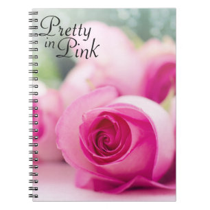 Caderno Espiral Bonito no rosa do rosa