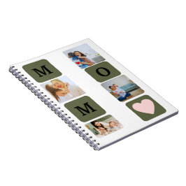 Caderno Espiral Bonito notebook de Dia das Mães com Foto Espiral