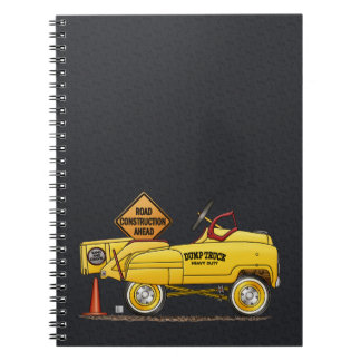 Caderno Espiral Bonito Peddle o caminhão Peddle o carro