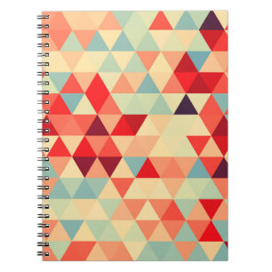 Caderno Espiral Bonito Triângulo Padrão II + suas ideias