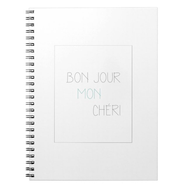 Caderno Espiral Bonjour Mon Cheri (Frente)