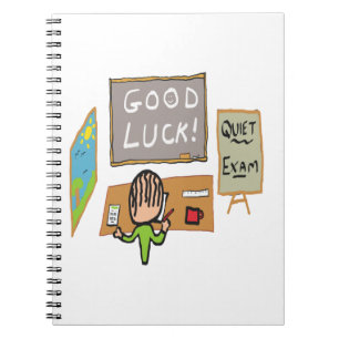 Caderno Espiral Bons exames de sorte