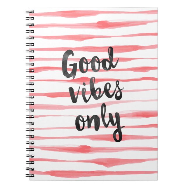 Caderno Espiral Bons vibos apenas (Frente)