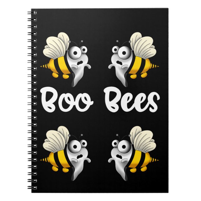 Caderno Espiral Boo-abelha branca (Frente)