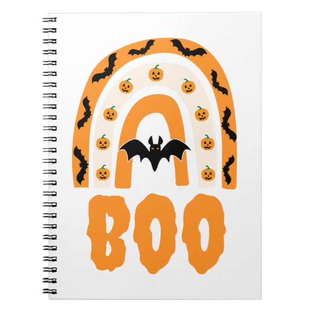 Caderno Espiral Boo de Halloween                        (Frente)
