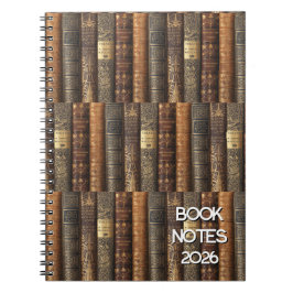 Caderno Espiral Book Tracker Notes 2026