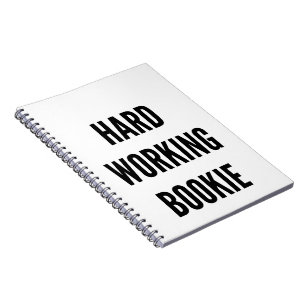 Caderno Espiral Bookie de Trabalho do duro