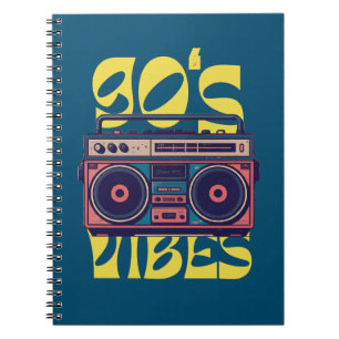 Caderno Espiral Boombox de 90 anos
