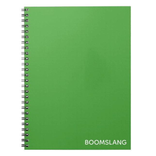 Caderno Espiral Boomslang green color name (Frente)