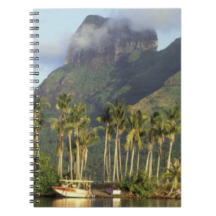 Caderno Espiral Bora Bora, Polinésia Francesa cena à beira-mar e