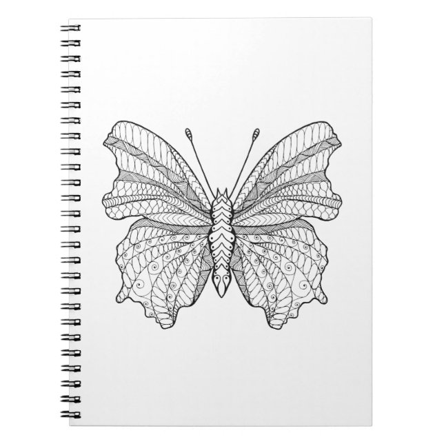 Caderno Espiral Borboleta 3 do estilo (Frente)