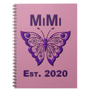 Caderno Espiral Borboleta Adorável Mimi "Est 2020"