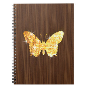 Caderno Espiral Borboleta Bling
