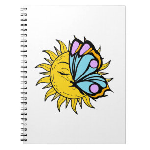 Caderno Espiral Borboleta Celestial Sun