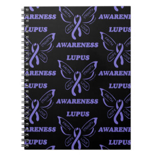 Caderno Espiral Borboleta/Consciência...Lupus