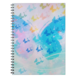 Caderno Espiral Borboleta de Nuvem